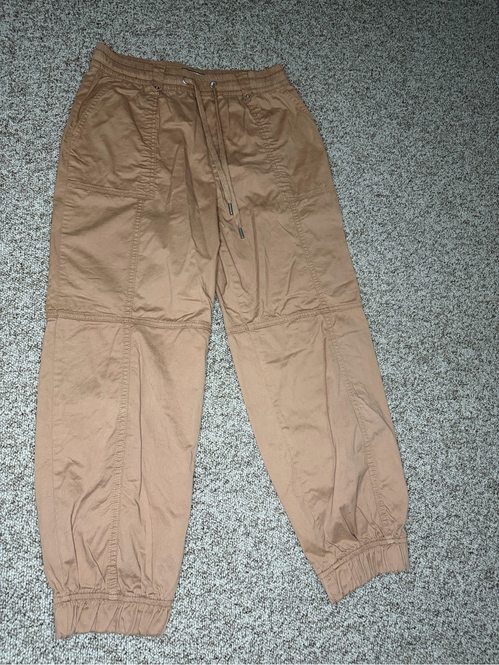 Bagatelle Collection NY Camel Tan Utility Jogger Pants Size 8